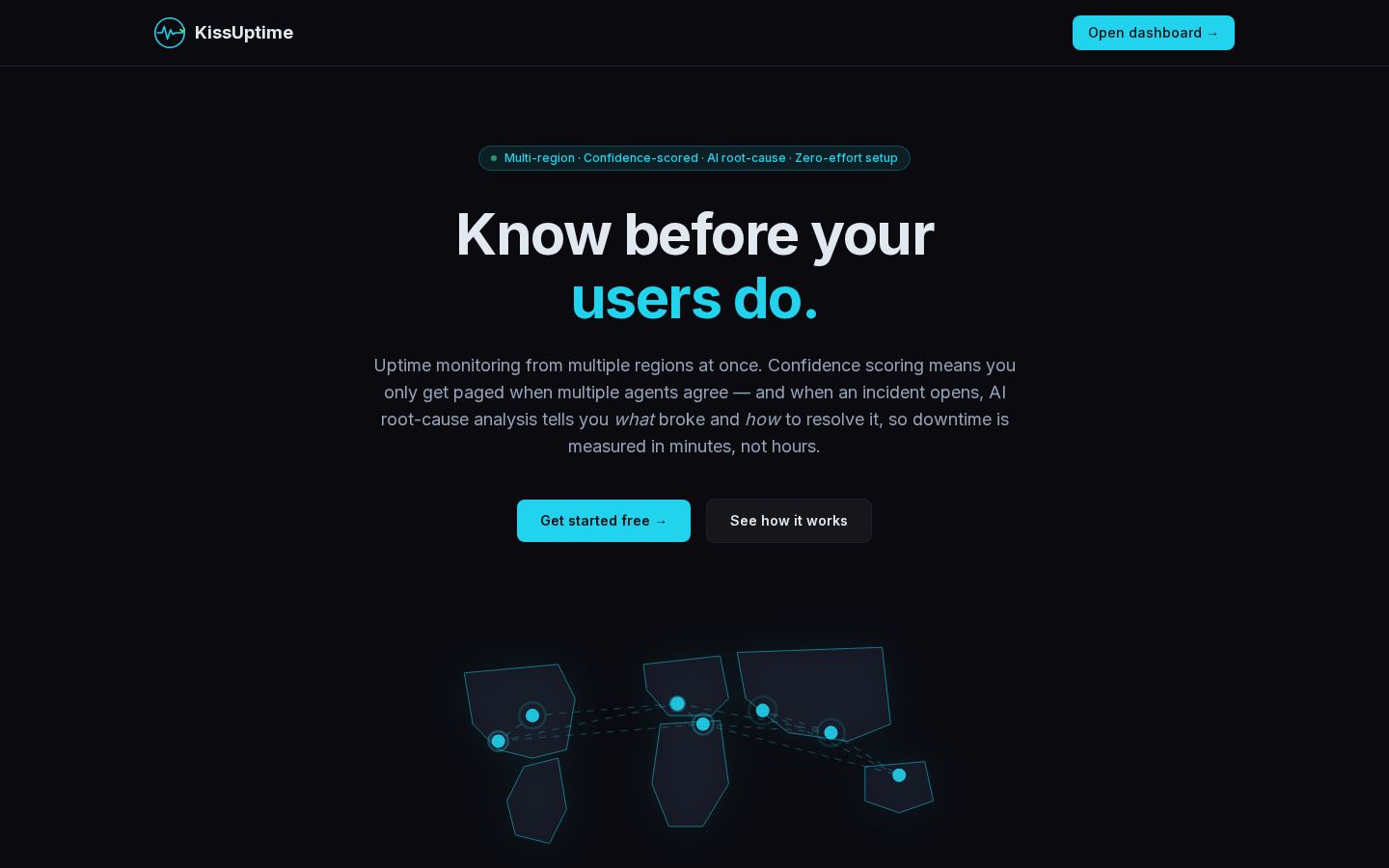 KissUptime website