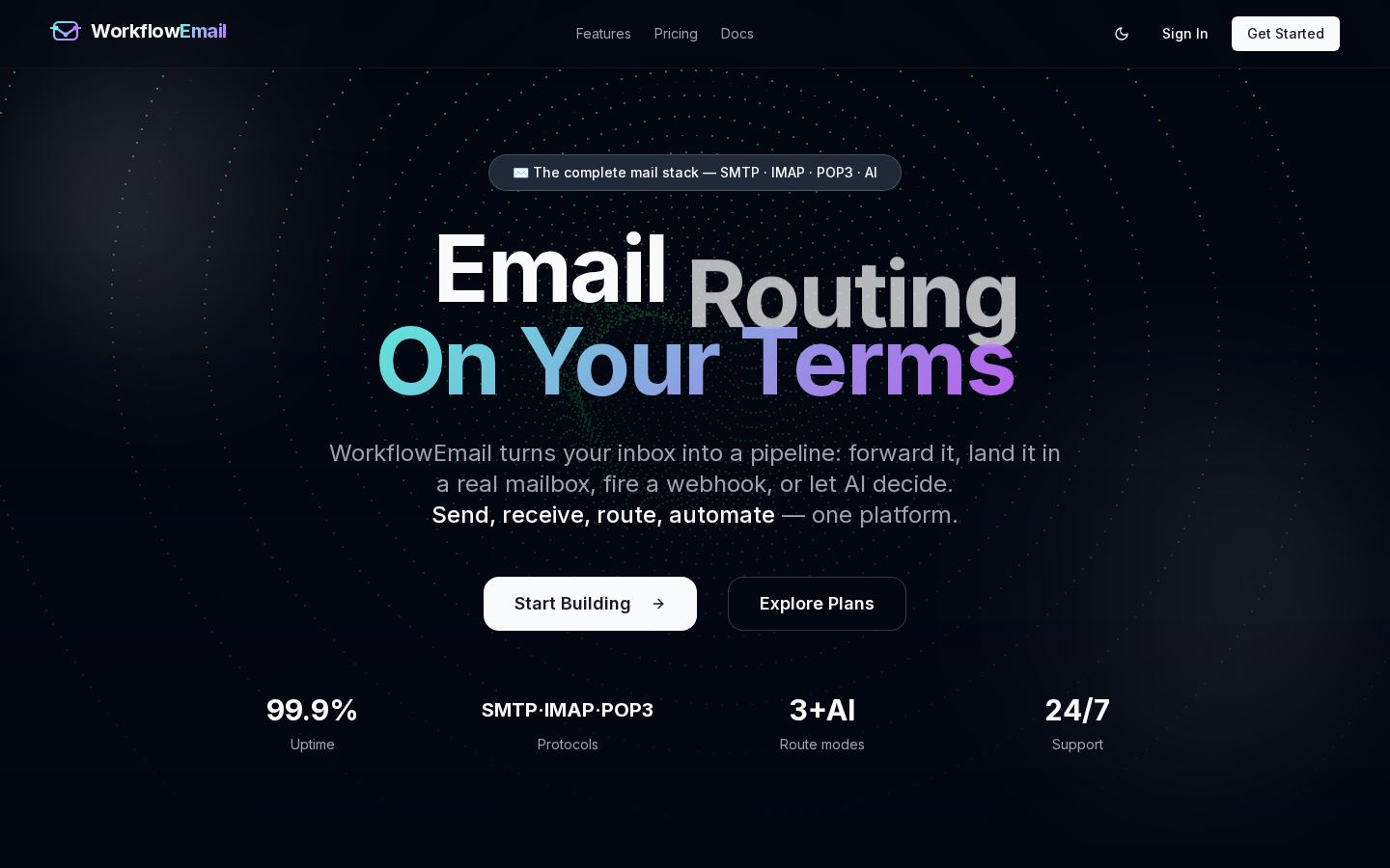 WorkflowEmail website